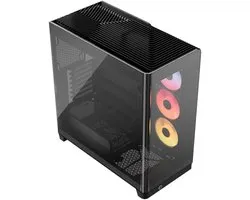 CORSAIR FRAME 4500X RS-R ARGB Midtowermodel ATX - Gebogen Gehard Glas - Zwart (3x RS120-R fan)