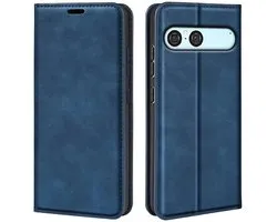 Étui Bookcase de Luxe MobyDefend Sony Xperia 10 VII (fermeture magnétique) - Blauw - Étui pour téléphone portable - Étui pour téléphone compatible avec : Sony Xperia 10 VII