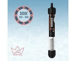 AquaKonings - Aquarium Verwarming 50W - Verwarmingselement - Heater - Warmte Element - 25-50L