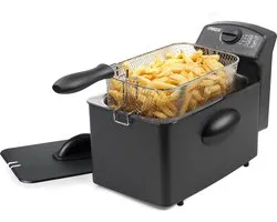 Princess 01.182729.01.001 Friteuse Black Steel 4L