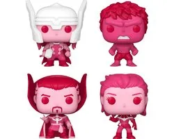Funko Pocket Pop! Keychain 4-Pack: Marvel Classic Valentines