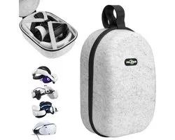 Sac de transport de voyage compatible avec Meta Quest3/Quest 2 et accessoires, étui rigide générique de grande capacité pour Kiwi Design/BOBOVR et tous les bandeaux Elite avec batterie