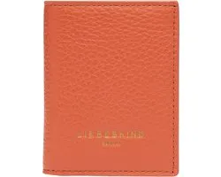 LIEBESKIND BERLIN Leren Kaarthoes Geri 2 Heavy Pebble Arcie Card Case Vitamin Neonoranje