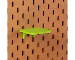 Standaard plankje vlak voor Ikea Skadis Pegboard 8x7,5 cm - Groen - Display