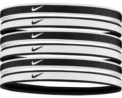 Nike Hairbands 6-Pack Swoosh Zwart/Wit/Grijs