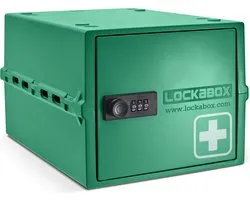 Lockabox One™ Opbergbox met Cijferslot - Afsluitbare Medicijnkast - Polycarbonaat Kluis - Koelkast en Diepvries Proof - 10,5 Liter - 31 x 21 x 17 cm