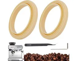 2 stuks siliconen stoomring BPAfrei met sleutelpincet voor Sage The Barista Express BES875UK SES875BKS SES875 SES875BTR2GUK1 Breville Espresso 878/870/860/840/810/500/450 Sage 500/870/870/870/8770