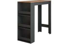 Vicco Repose Bartafel – 45 x 110 cm Antraciet/gouden eik