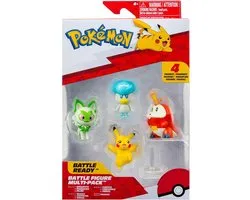 Jazwares Pokémon Gen IX Battle Figure Set Figure 4-Pack Mini-Figuur