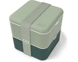 Monbento Square Bentobox - Lunchbox - 1.7 L - 2 vakken - Groen