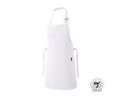 Simple Keukenschort Wit Professioneel Verstelbaar Keukenschort dames Horecakwaliteit keukenschort vrouw One Size Schort