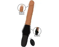 Realistic Double Thrusting Vibrator - Dildo à double poussée avec télécommande - Vibromasseur réaliste