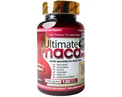 Ultimate Maca Plus - Renforcement naturel des fesses et des hanches - 100 % original - 120 capsules végétariennes - 7 500 mg