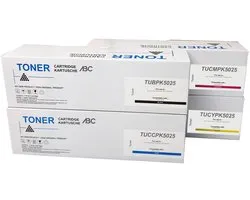 Set 4x toner de marque maison ABC compatible avec Utax PK-5025 compatible avec P-C2651dw P-C2656w MFP Triumph Adler PC2651dw PC2656w