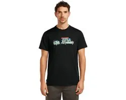 Icebreaker Merino 150 Tech Lite Transportage T-shirt à Manches Courtes Noir M Homme