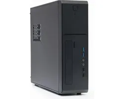 Mini-ITX / Micro-ATX Tower Desktop Behuizing + SFX 300W Voeding - Slim PC Case USB3.0 / USB2.0 with 300W Power Supply