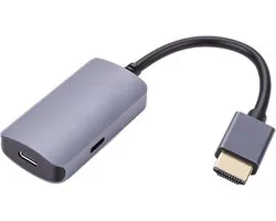 HDMI naar USB-C Video Display Adapter voor AR-bril, 4K@60Hz, Geschikt voor XREAL One, RayNeo en Switch 2, Draagbare Interface
