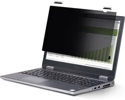 StarTech.com Privacy Filter tactile 16 pouces 16:10 pour ordinateur portable, filtre de sécurité antireflet, protecteur d'écran de confidentialité pour écran d'ordinateur portable avec réduction de 51 % de la lumière Blauw , pliable