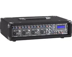 4-kanaals Powermixer met MP3-speler en Bluetooth - 100 Watt - Mengpaneel met 3-bands equalizer
