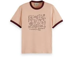 Scotch & Soda T-Shirt Ringer Regular Fit Brodé