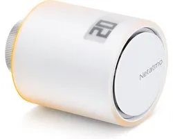 Netatmo - tête thermostatique intelligente - extension 1 pièce - compatible avec Google Home, Alexa et Apple HomeKit