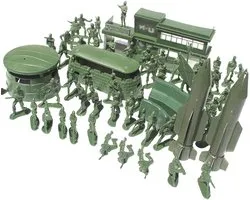 Militaire Figuren Set - Leger Speelgoed Soldaat - Kind Educatie - Realistisch Ontwerp - 56 Stuks - Groen