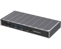Casecentive 13-in-1 USB-C DisplayLink Docking Station – 3 Monitoren – Tot 8K HDMI – 100W PD – 2,5GbE – MacBook M1/M2 & Windows