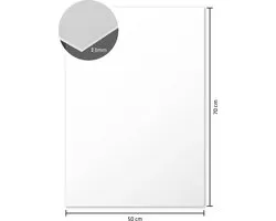Kangaro foamboard - blanc - 50x70cm - 3 mm d'épaisseur - papier mat 2 faces - K-0073-005