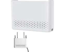 Routerkast - routerbox - wifi-router - opbergdoos - wandorganizer - wifi-kast - tv-kabel - verbergen - 25,6 x 17 x 5,6 cm - wit