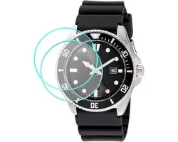 Screen Protector Tempered Glass 9H HD 0.3mm - 2 Pack - Krasbestendig - Perfecte pasvorm voor Casio MDV106-1A - ShopVlot