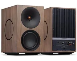 Cambridge Audio L/R X Enceinte bibliothèque active - Noyer (Paire)