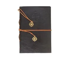 Lapi Toys - Dungeons and Dragons notitieboek - DnD - D&D - Fantasy - Notitieboek - A5 - Imitatieleer - Zwart