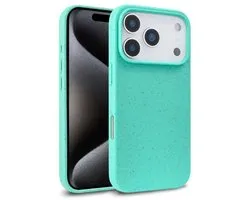 Mobigear Hoesje geschikt voor Apple iPhone 18 Pro Telefoonhoesje Eco Friendly | Mobigear Bio Backcover | iPhone 18 Pro Case | Back Cover - Groen