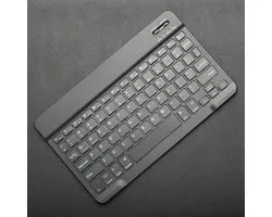 Mini clavier de Gaming sans fil - Clavier compact et portable 78 touches Wit et Blauw - Clavier rechargeable 25,4 cm pour Android, iOS, Windows, PC, iPad et tablette - Zwart