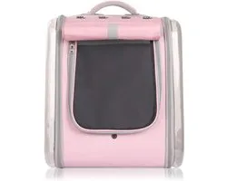 Mika CaMika Cat Bag Out Portable Cat Cage Backpack School Bag Dog Large Travel Bag Out Portable Cat Cage Backpack School Bag Dog Large Travel, Pink