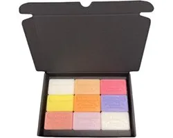 Soap bar set mini savon de marseille Muguet, Jasmijn, Passievrucht, Citroen, Meloen, Lavendel, Rose, Kersenbloesem, ezels melk - cadeauset - cadeau - zeep kado