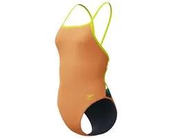 Speedo Fl Solid Tri Back Zwemkleding Oranje UK 32 Vrouw