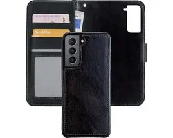 Coque pour Samsung S21 Plus, Bookcase 2 en 1 amovible – Coque adaptée pour Samsung Galaxy S21 Plus – Zwart