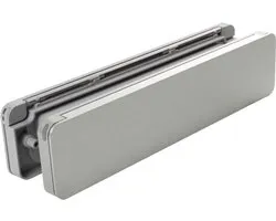 Homebox - de isolerende, tochtvrije en geluiddempende brievenbus – buitendeel aluminium blank geborsteld - binnendeel in grijs RAL 7047