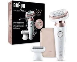 Braun Silk·épil 9 Flex - Épilateur pour une Épilation facile - 9-030 3D - Wit/ Rose Titan
