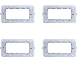 Stekkerschakelaar - Stopcontact schakelaar - Elektrische bedrading - Compatibel met Bticino Matix - 4 modules - Wit