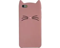 Coque iPhone 6 Plus 6s Plus Silicone 3D Peachy Chaton - Protection Rose