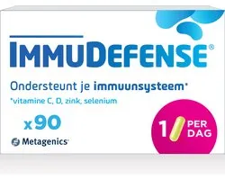 ImmuDefense – 90 Capsules - Vit C - Vit D - Zink & Selenium – Vegetarisch - Ondersteunt Immuunsysteem - Versterkt Immuniteit & Verhoogt Energie bij Vermoeidheid – Complete Multivitamine - Weerstandssupplement voor Volwassenen