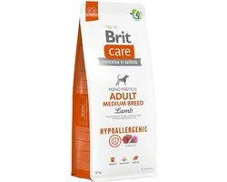 Brit Care Hypoallergenic Adult Medium Breed Lamb & Rice 12 kg - Chien
