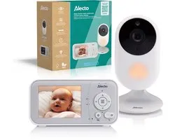 Alecto Babyfoon met Camera - Core Collection - 2,8 inch Scherm - Uitbreidbaar tot 2 camera's - Nachtlampje - DVM2028 - Wit