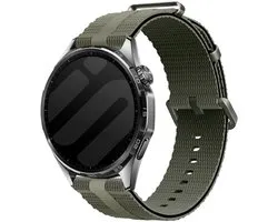 Bracelet milanais Strap-it compatible avec Samsung Galaxy Watch 7 (40/44mm) / Galaxy Watch 6 (Classic) / Galaxy Watch 5 (Pro) / Galaxy Watch 4 / Watch 3 / Watch FE / Polar Ignite 3-2 / Pacer / Unite / Huawei GT3 - GT2 / Amazfit GTS 4-3-2 - Vert armée