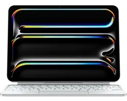 Magic Keyboard pour iPad Pro 11 pouces (M4) - Allemand - Blanc