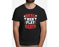 Real Men Play Darts - T Shirt - Darts - DartsLife - DartsPlayer - Bullseye - Darten - DartenLeven - DartenSpeler - DartenFamilie - 184