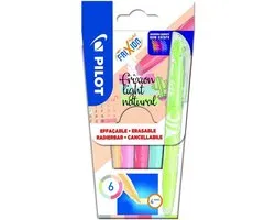 Pilot Frixion Light Natural - Wallet van 6 Markers
