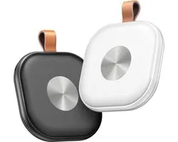 Locatie Tracker - Set van 2 stuks - GPS Tracker - GPS Volgsysteem - Bluetooth Tracker - Real-time Tracking - Smart Tag – Key Finder - Koffer Tracker - Bagage Tracker - Werkt met Apple Find My App - Zwart & Wit